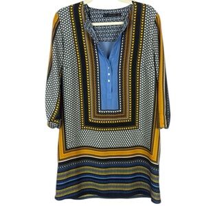 Zara Geometric Print Women's Tunic Dress with Pockets Size XL